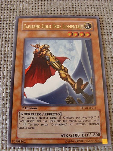 Capitano gold eroe - yu-gi-oh!,