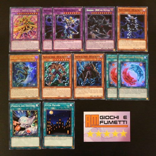 Lotto carte eroe - lotto, 12